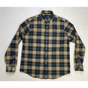 Polo Ralph Lauren Plaid Shirt Men Large Multicolor Pony Pocket Long Sleeve